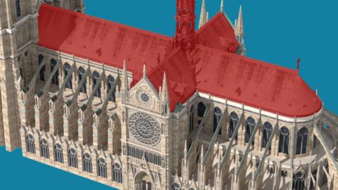 Graphic image of Notre-Dame