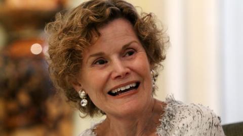 Judy Blume In Conversation With WLRN's Alicia Zuckerman at Temple Judea on June 15, 2015 in Miami, Florida.