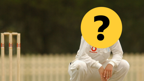 A former England captain with her face hidden by a question mark
