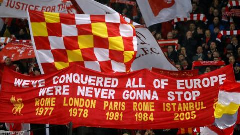 Banners at Anfield