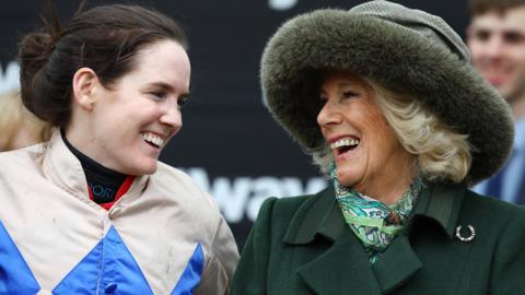 Rachael Blackmore smiles with Queen Camilla