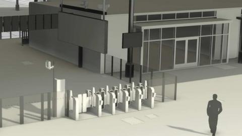 Impression of plans for ticket barriers at Hull's Paragon Street station