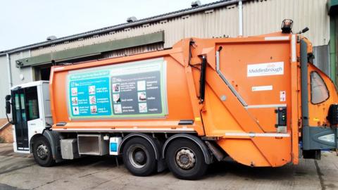 Middlesbrough Council waste collection vehicle