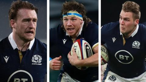 Stuart Hogg, Hamish Watson, Duhan van der Merwe