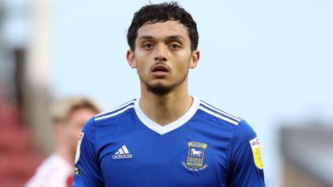 Andre Dozzell in action for Ipswich Town