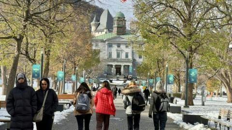 The McGill university campus in Montreal, Canada, on November 20, 2022.