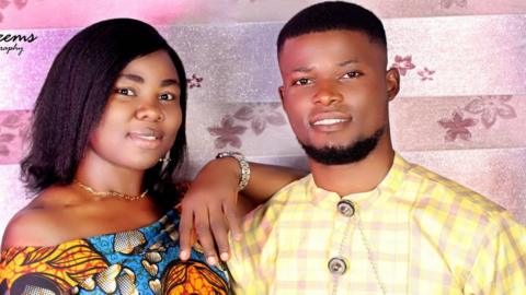 Queen Nwazuo and her fiancé Monday Bakor