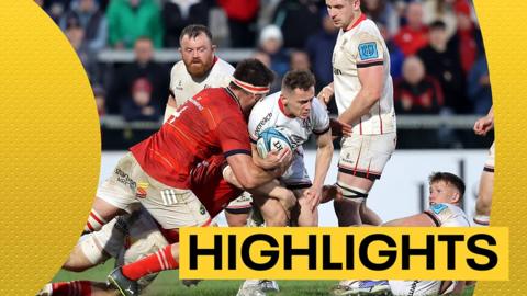 Action from Ulster versus Munster