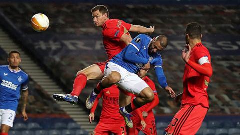 Rangers playing Benfica in 2020