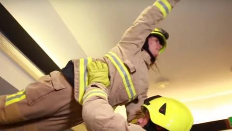 Kent firefighters Dirty Dancing video