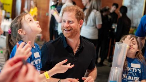 Prince Harry at the Scotty's Little Soldiers event