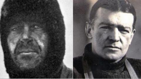 Robert Scott (left) and Ernest Shackleton