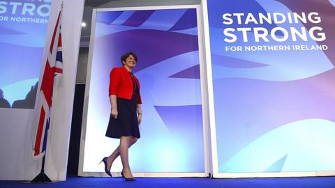 Arlene Foster at a DUP party conference