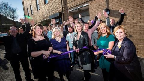 Councillors and staff open the centre