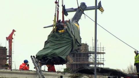 Helicopter removed from Clutha bar