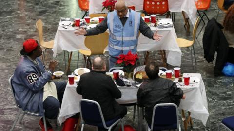 Euston station Xmas meal