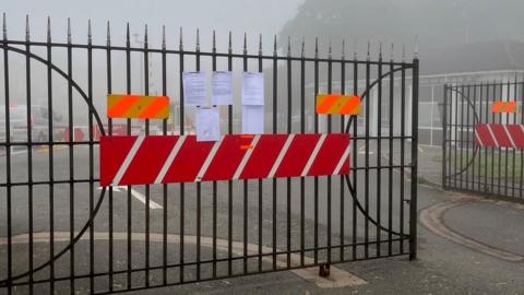 A stop notice displayed at RAF Scampton