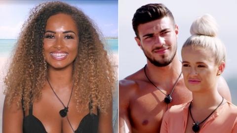 Love Island contestants Amber, Tommy and Molly Mae