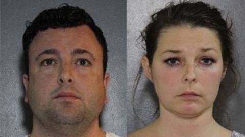 Samuel Emerson, left, and his wife Madelaine Emerson are facing more than two dozen sex offence charges.