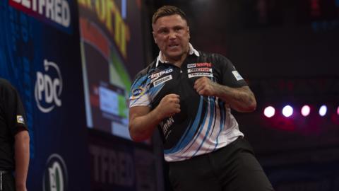 Gerwyn Price is through to the quarter-finals for only the second time in his career.