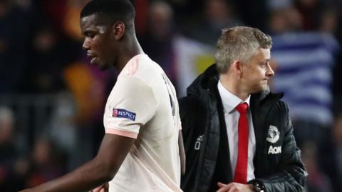 Ole Gunnar Solskjaer and Paul Pogba