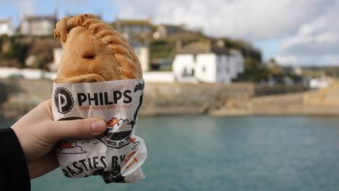 A Philps pasty by the sea