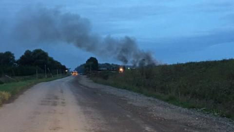 Fire at Waterbeach recycling centre