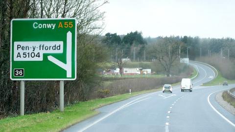 Junction 36 of the A55
