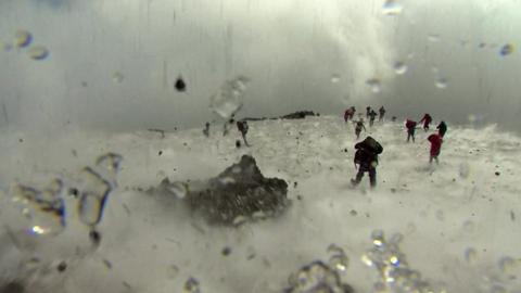 BBC crew amid Etna explosion