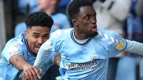 Fabio Tavares came on in the 94th minute, then scored in the 98th minute for his first goal for the Sky Blues on only his second appearance