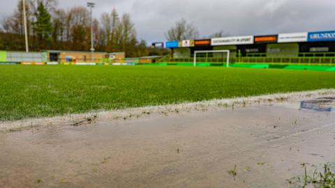 Forest Green Rovers pitch waterlogged