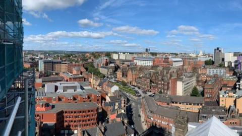 View from top of Leeds Town Hall