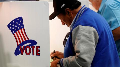 Voter in Los Angeles, California, on 7 June 2016