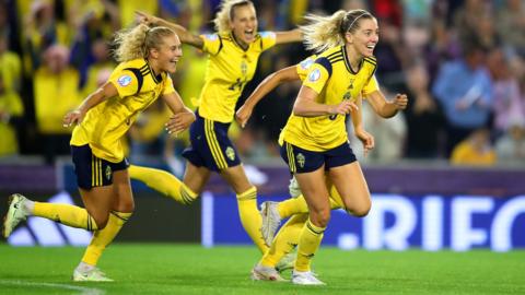 Sweden celebrate