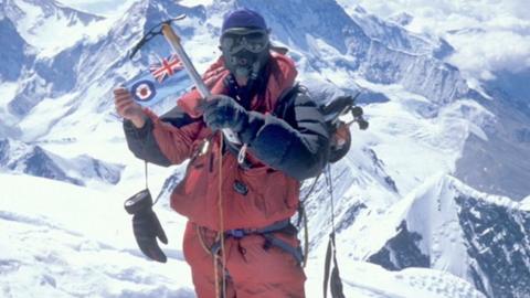 Ted Atkins at Everest's summit