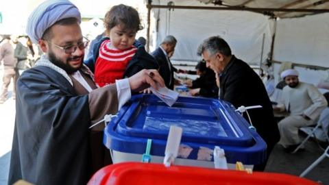 Tehran residents cast their votes - 21 February