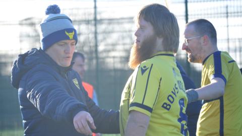 Oxford United in the Community's disability football team have played their first match