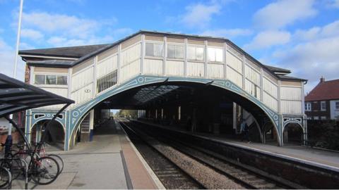 Existing footbridge