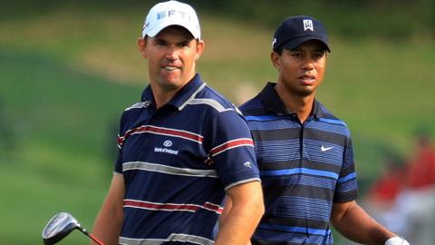 Padraig Harrington and Tiger Woods