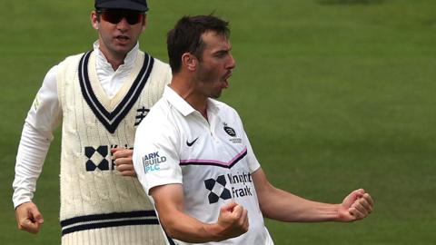 Middlesex's Toby Roland-Jones has taken 13 wickets in two Championship games against Glamorgan in 2022