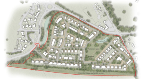 Layout of how the homes will look