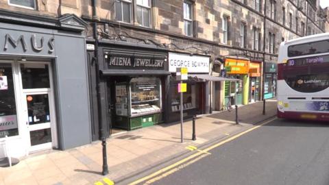 The robbery happened at Miena Jewellery in Great Junction Street