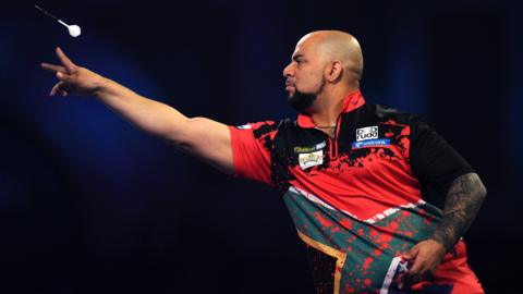 South African darts player Devon Petersen