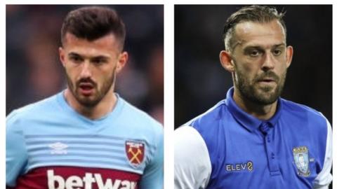 Albian Ajeti and Steven Fletcher