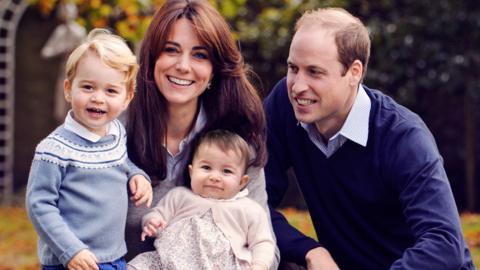 Duke and Duchess of Cambridge with Prince George and Princess Charlotte