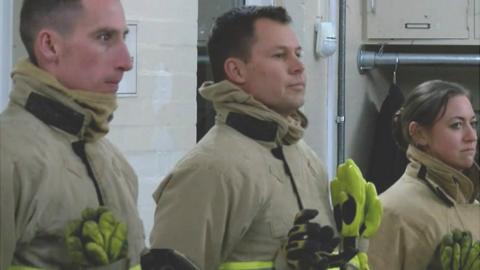 Former cricketer Geraint Jones becomes a firefighter