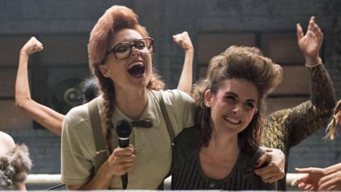 Kate Nash and Alison Brie in Glow