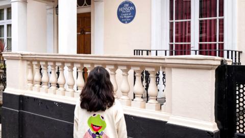 Jim Henson's old house with blue plaque