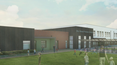 An artist impression of a proposed Basildon primary school