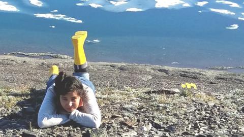 Julia on Wrangel island